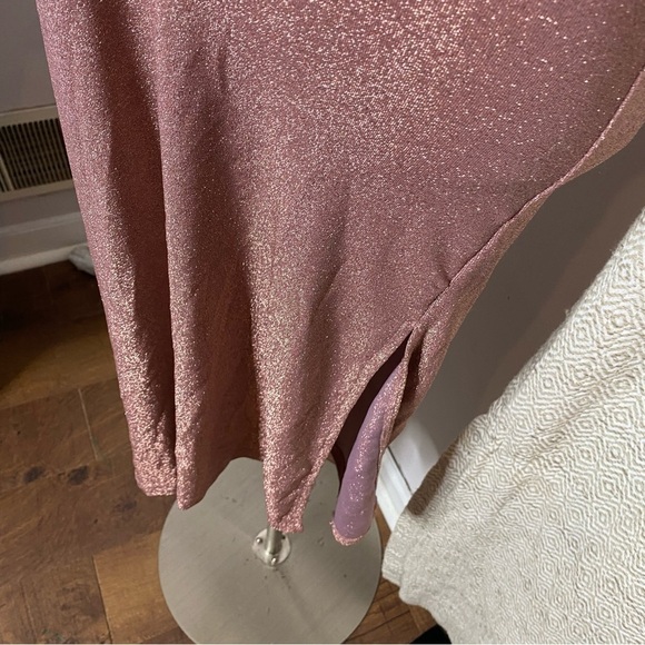 Sundays Pink Glitter Midi Dress - Size M - Picture 5 of 6